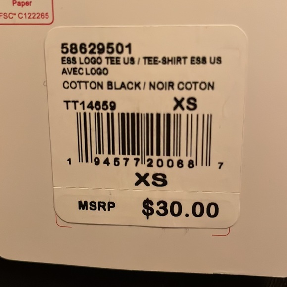 NWT Black Puma T Shirt size XS 100% cotton - Picture 7 of 7